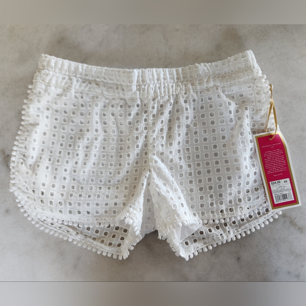 Lilly Pulitzer for Target white eyelet shorts NWT